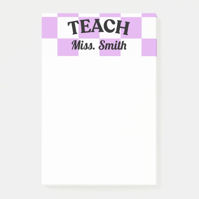Customizable Teacher Post-it Block (Framsida)