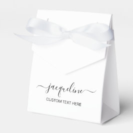 Customizable Tent Favor Boxes with Text Presentaskar