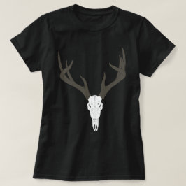 Customizable White-Tailed Deer Skull T Shirt