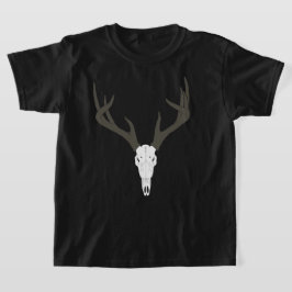 Customizable White-Tailed Deer Skull T Shirt