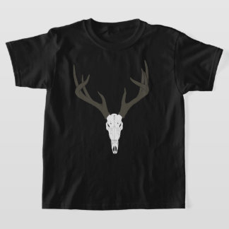 Customizable White-Tailed Deer Skull T Shirt