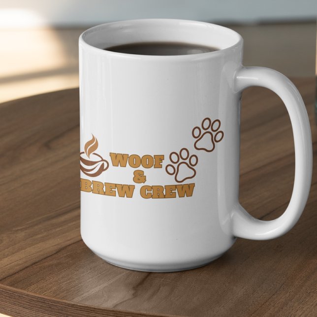 Customizable Woof and Brew Crew Kaffemugg (Skapare uppladdad)