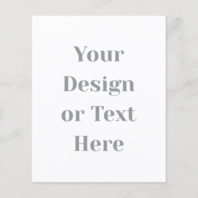 Customizable Your Design or Text Here Personalized Flygblad (Framsidan)