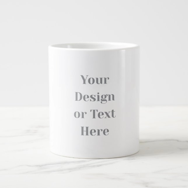 Customizable Your Design or Text Here Personalized Jumbo Mugg (Framsidan)