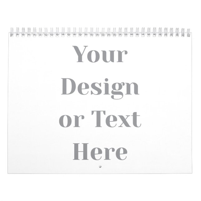 Customizable Your Design or Text Here Personalized Kalender (Omslag)