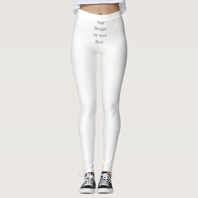 Customizable Your Design or Text Here Personalized Leggings (Framsida)