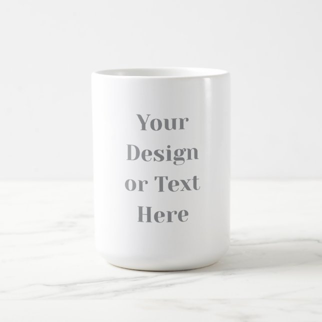 Customizable Your Design or Text Here Personalized Magisk Mugg (Center)