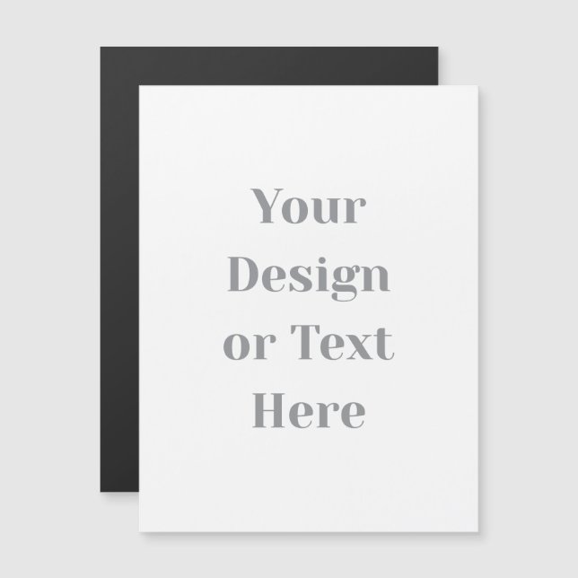 Customizable Your Design or Text Here Personalized Magnetisk Inbjudningskort (Fram/baksida)