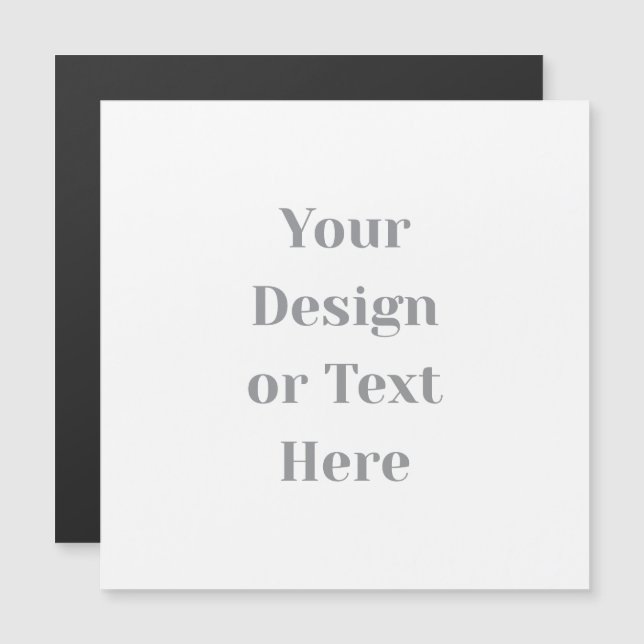 Customizable Your Design or Text Here Personalized Magnetisk Inbjudningskort (Fram/baksida)