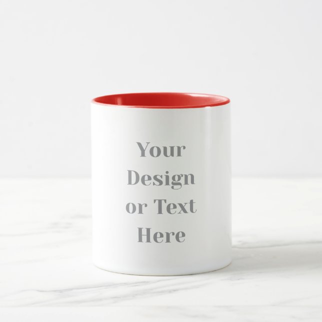 Customizable Your Design or Text Here Personalized Mugg (Center)