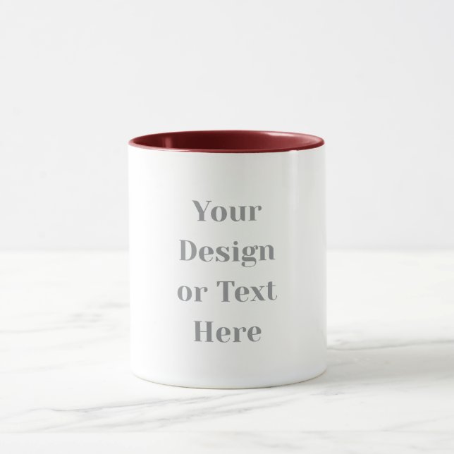 Customizable Your Design or Text Here Personalized Mugg (Center)