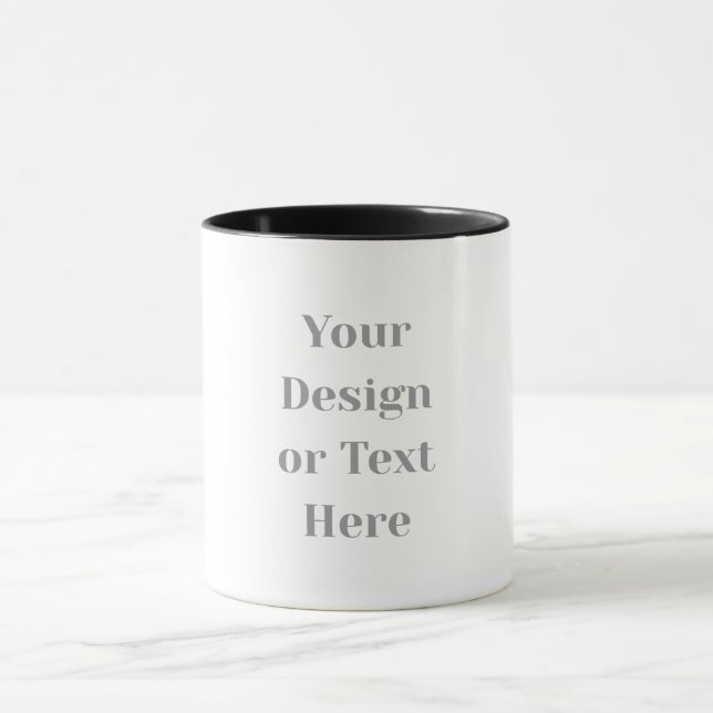 Customizable Your Design or Text Here Personalized Mugg (Center)