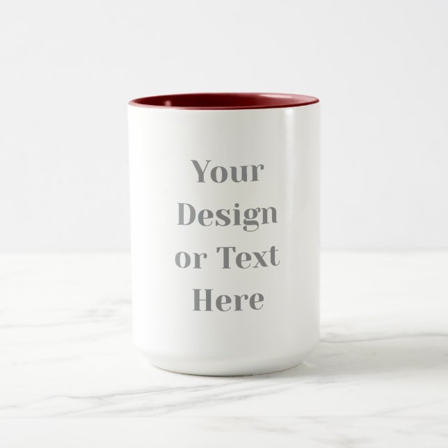 Customizable Your Design or Text Here Personalized Mugg (Center)