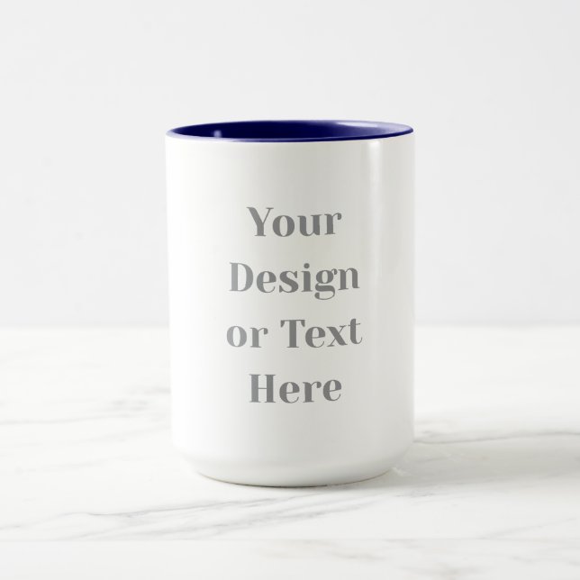 Customizable Your Design or Text Here Personalized Mugg (Center)