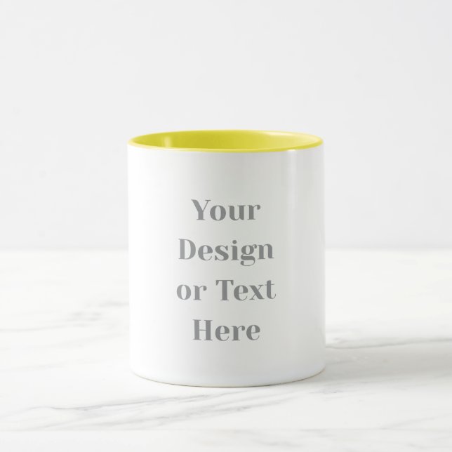 Customizable Your Design or Text Here Personalized Mugg (Center)