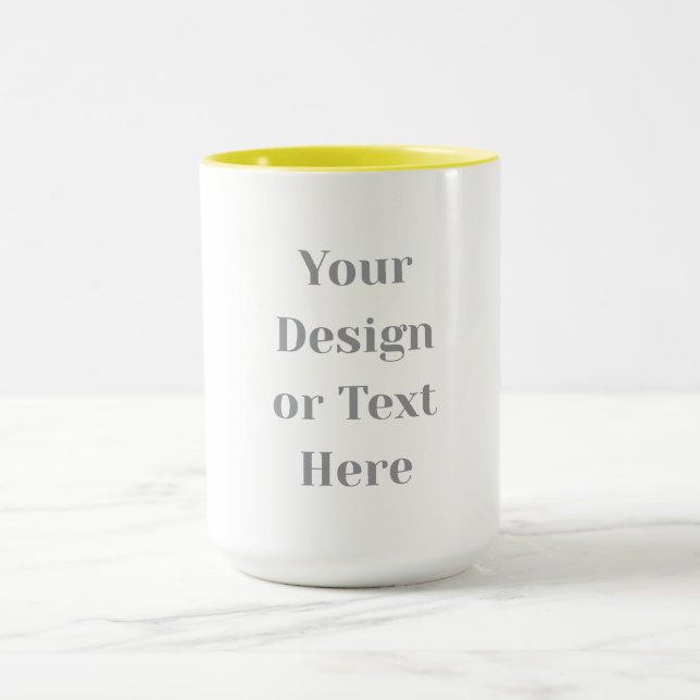 Customizable Your Design or Text Here Personalized Mugg (Center)