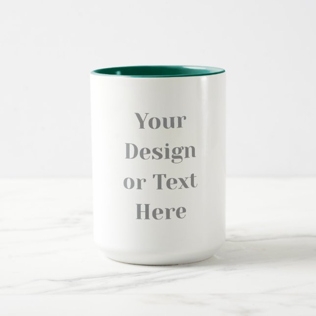 Customizable Your Design or Text Here Personalized Mugg (Center)