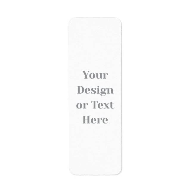 Customizable Your Design or Text Here Personalized Returadress Etikett (Framsidan)