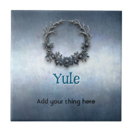 Customizable Yule Ceramic Tile Kakelplatta