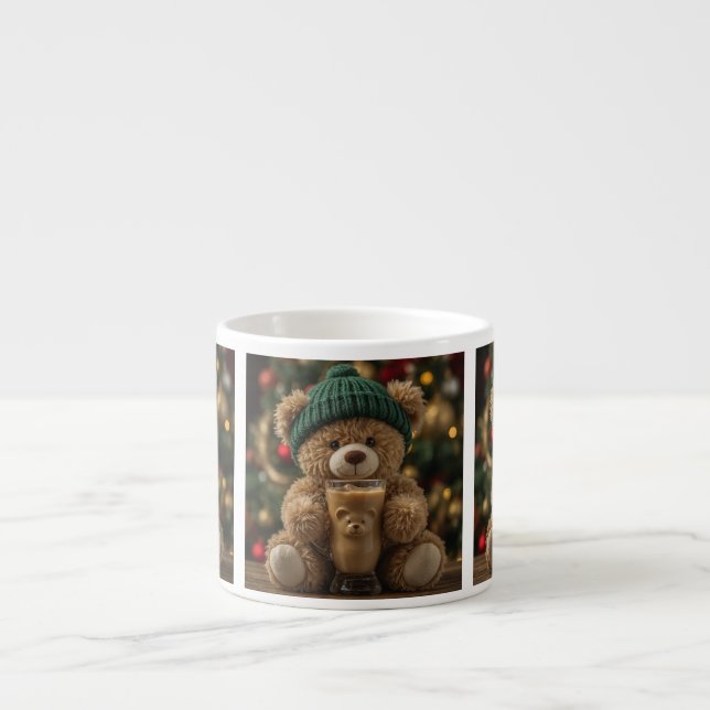 Customize Bear-ista Teddy Bear Espressomugg (Framsidan)