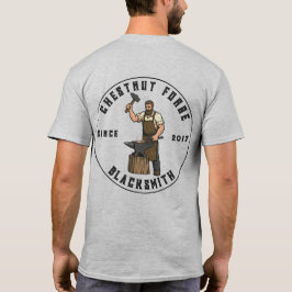 Customize Blacksmith Forge Ironworks Shop Business T Shirt