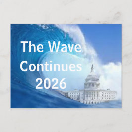 Customize Blue Wave Election 2026 Vykort