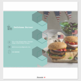 Customize Business Advertisement Klistermärken