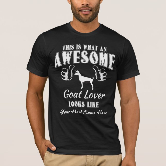 CUSTOMIZE Fantastisk Goat Älskare Nigerian Dwarf G T-shirt (Framsida)