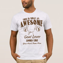 CUSTOMIZE Fantastisk Goat Älskare Saanen Goat T-shirt