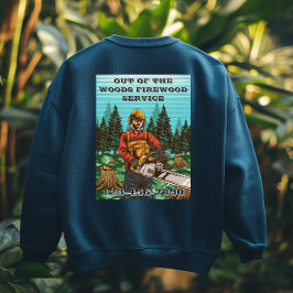 Customize Firewood Sales Business Promotional Lång Ärmad Tröja