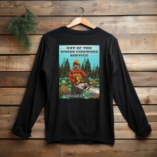 Customize Firewood Sales Business Promotional T Shirt