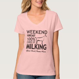 CUSTOMIZE Helg Prorecast Milking Oberhasli Goat T-shirt