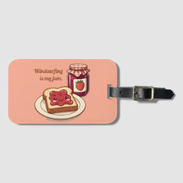 [Customize] is my jam - cute jam and toast cartoon Bagagebricka