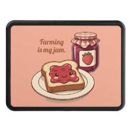 [Customize] is my jam - cute jam and toast cartoon Dragkroksskydd