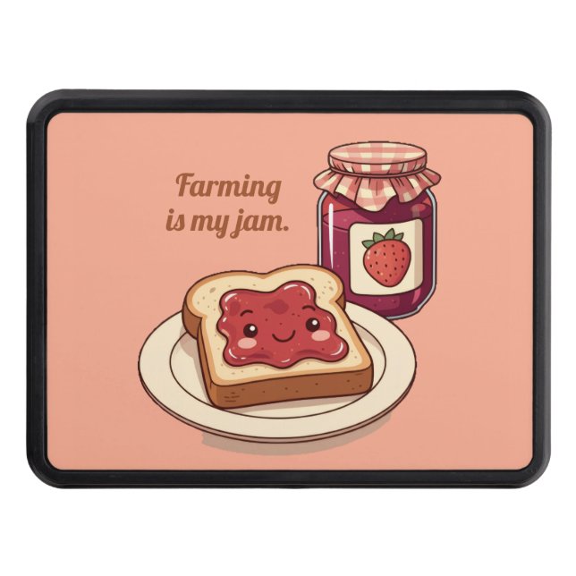 [Customize] is my jam - cute jam and toast cartoon Dragkroksskydd (Framsidan)