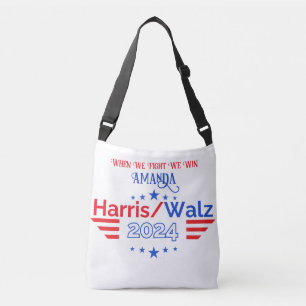 Customize Kamala Harris Tim Walz 2024 Tote Bag Axelväska