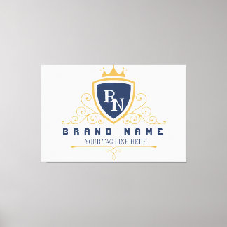 Customize Luxury hotel business or restaurant logo Canvastryck