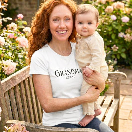 Customize New Grandma Name Established 2026 Gift   T Shirt