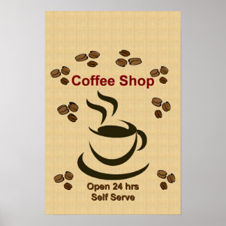 Customize or Personalize It -  Coffee Shop Poster