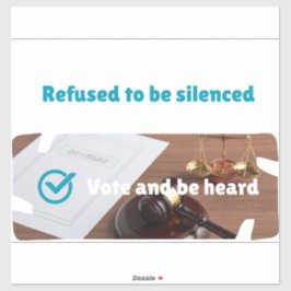 Customize Poll/ Vote/ Petition Klistermärken