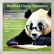 Customize Reading Panda Chinese Optometry Office