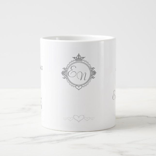 Customize the names, initials and phrase Love Coff Jumbo Mugg (Framsidan)
