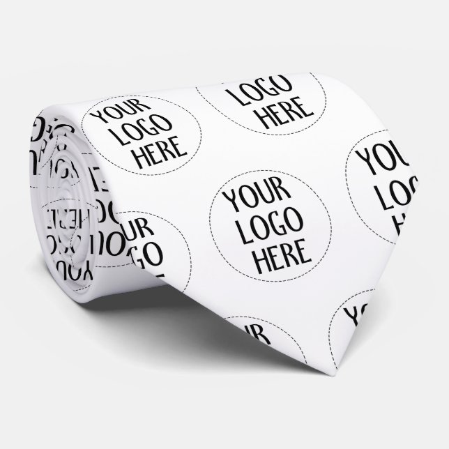 Customize Your Black White company logo pattern Slips (Rullad)