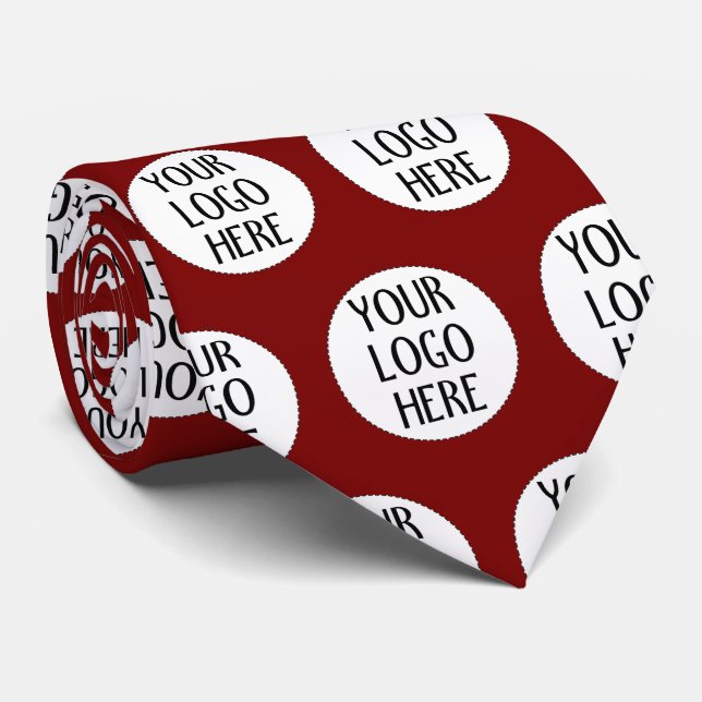 Customize Your Dark Red company logo pattern Slips (Rullad)