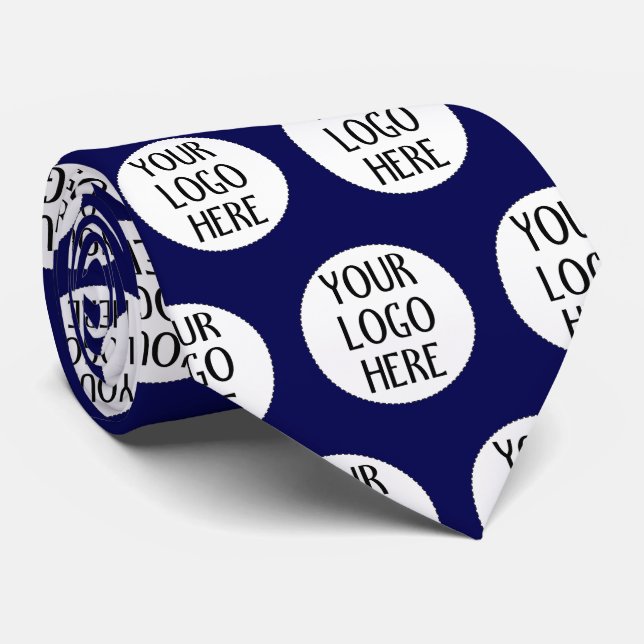 Customize Your Navy Blue company logo pattern Slips (Rullad)