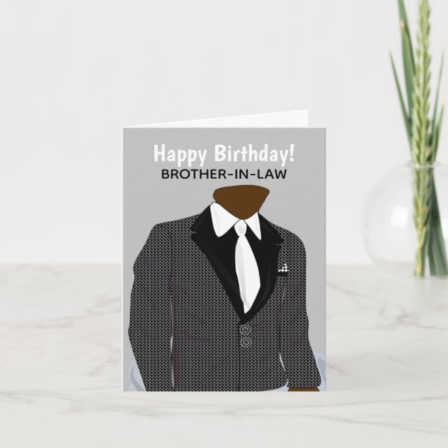 Customizeable Afro American Brother-in-law Kostym  Kort (Framsida)