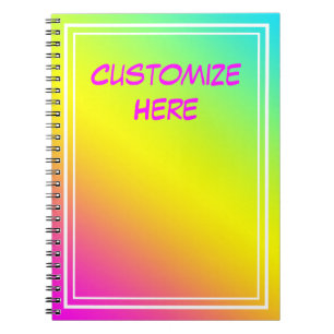Customizeable färgrik anteckningsblock