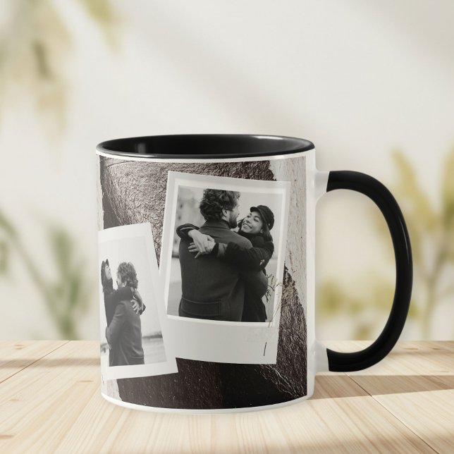 Customized black and white love boyfriend mug mugg (Skapare uppladdad)