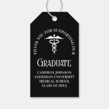 Customized Black Medical School Graduation Party