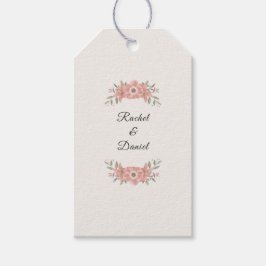 Customized Blush Garden Minimal Wedding Favor Presentetikett